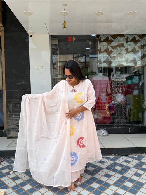 Floral print Anarkali