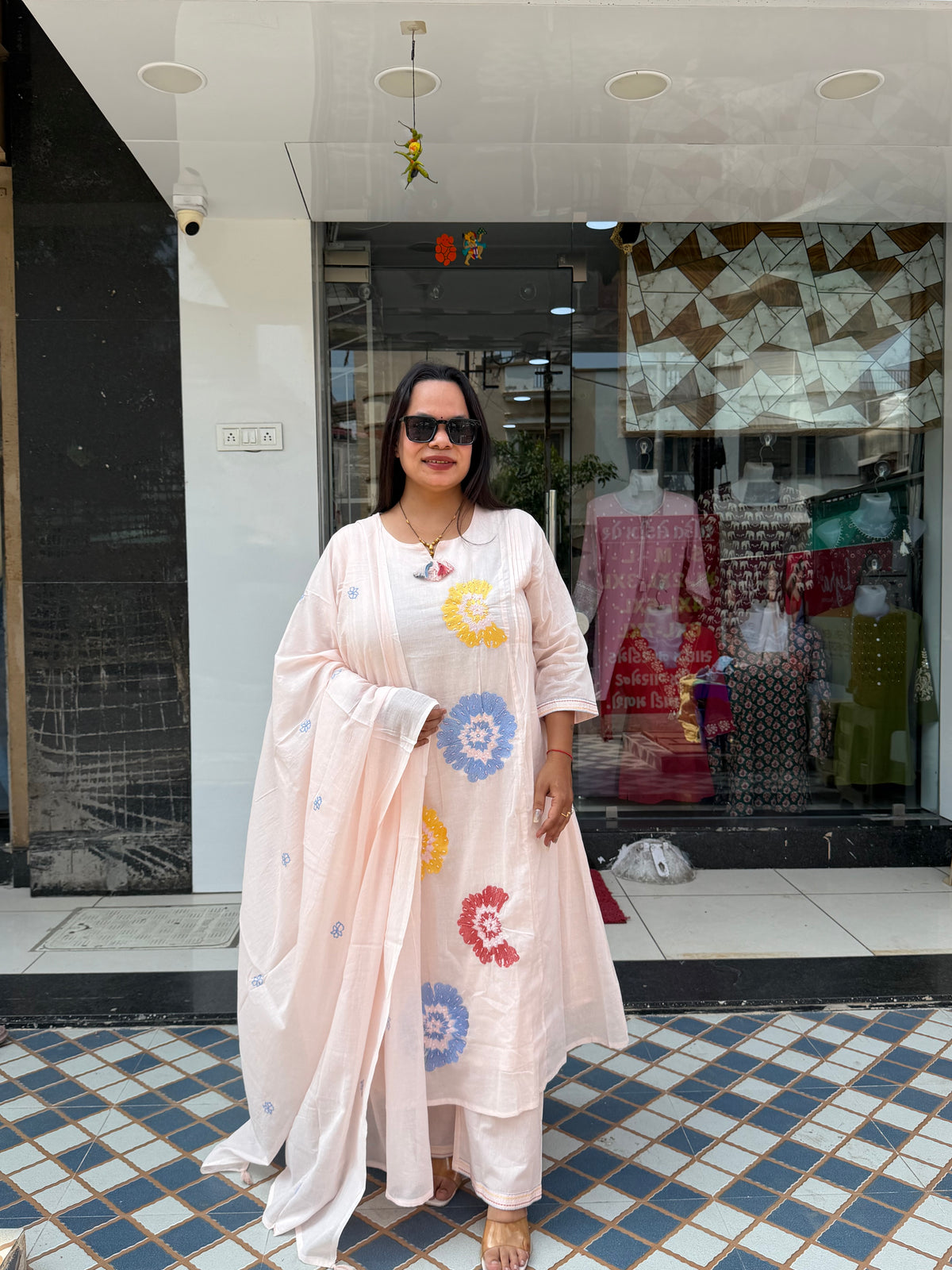 Floral print Anarkali