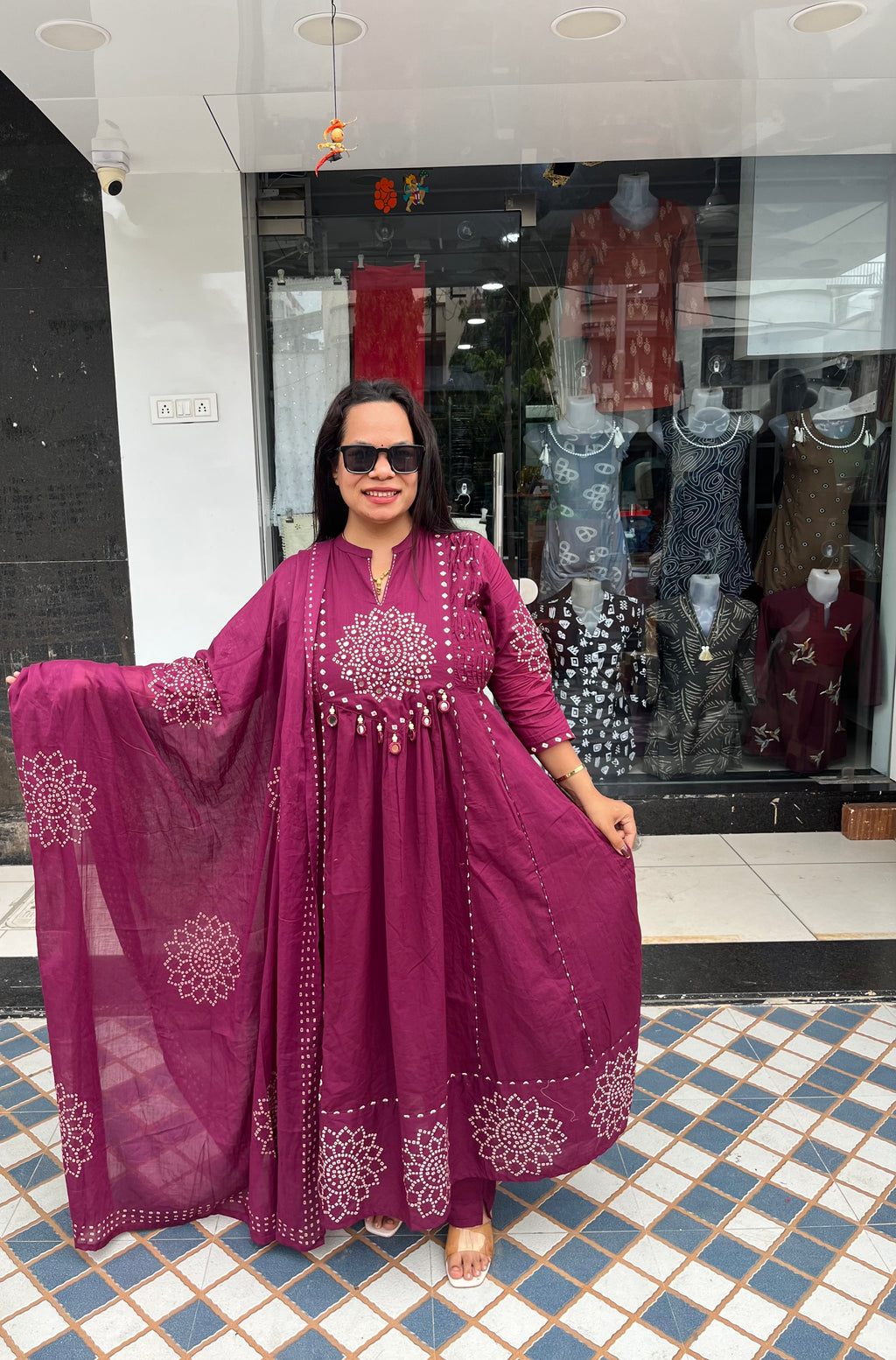 Bandhani Anarkali