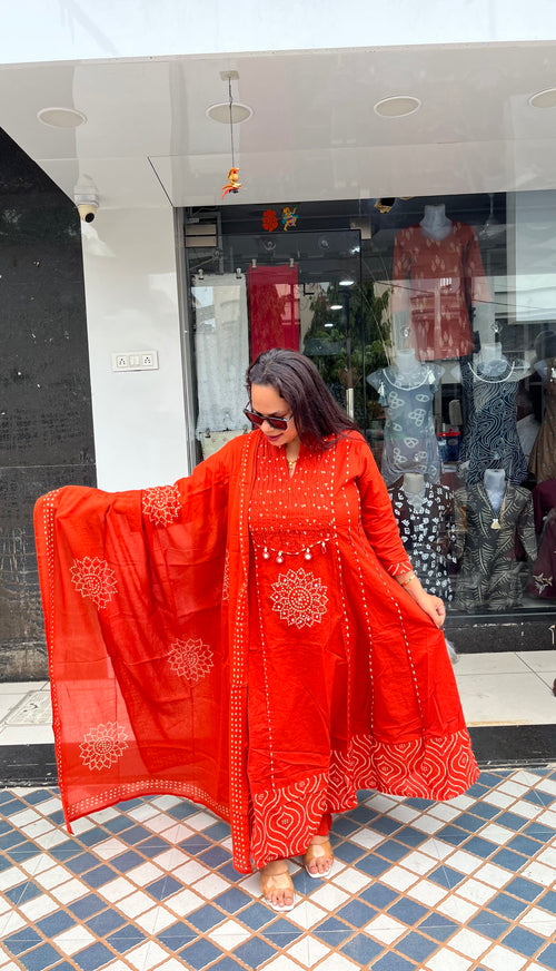 Bandhani Anarkali