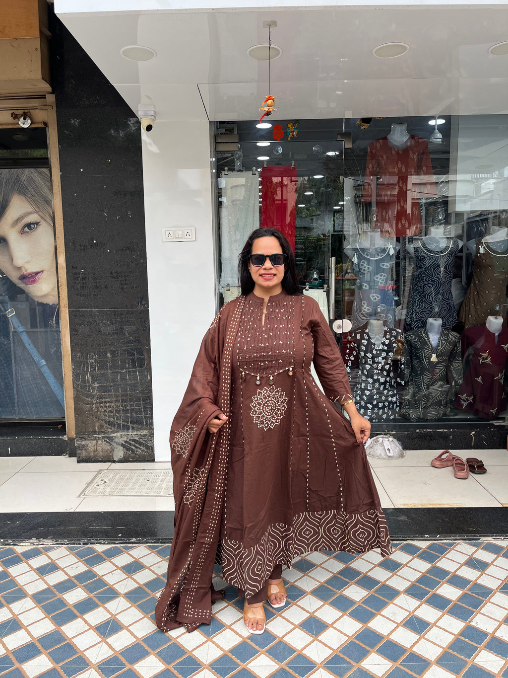 Bandhani Anarkali