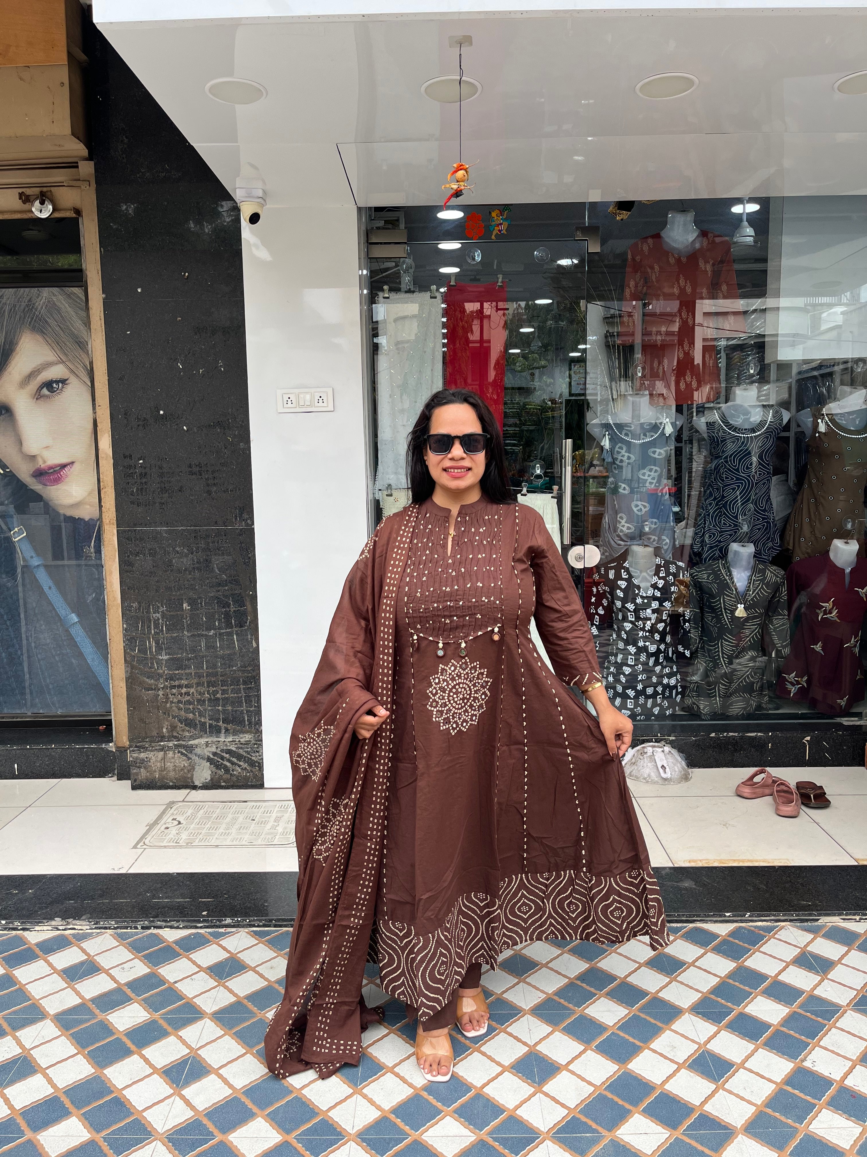 Bandhani Anarkali