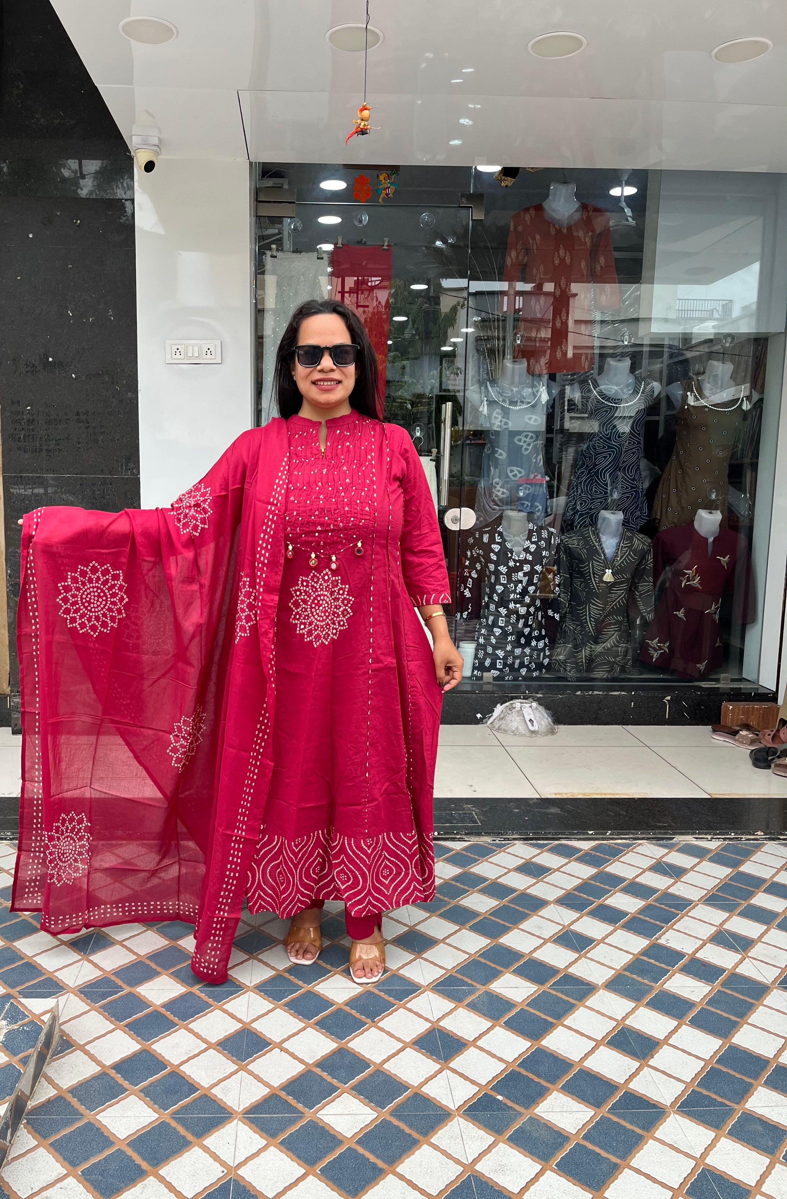 Bandhani Anarkali
