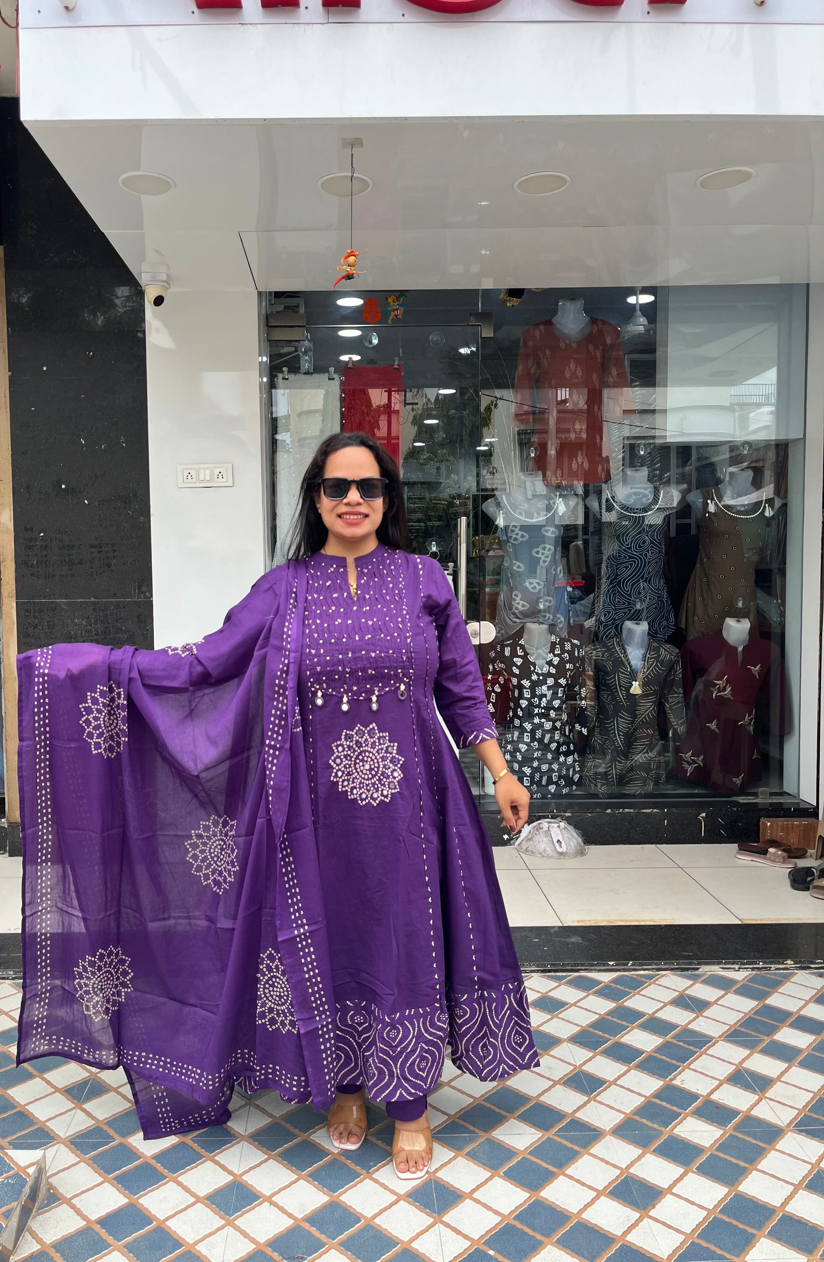 Bandhani Anarkali